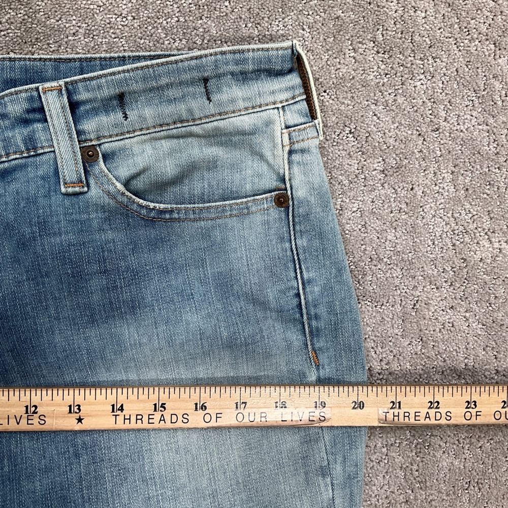 Ralph Lauren Skinny Jeans Women 33W 29L Light Blue Ruskin Taper Denim‎ - Picture 8 of 14